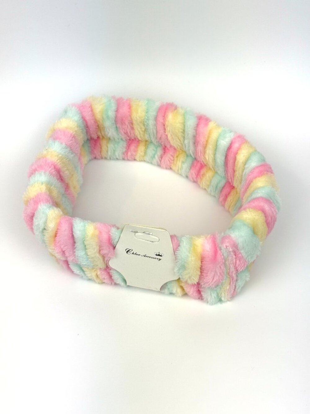 Cute Pastel plush elastic soft microfiber fleece skincare makeup Spa Headband